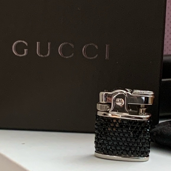 Gucci Accessories Gucci Vintage Rare Rhinestone Butane Lighter